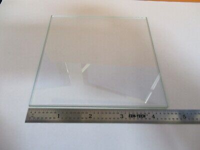 OPTICAL 4.5" SQUARE GLASS PLATE GLASS OPTICS AS PICTURED &A3-B-64