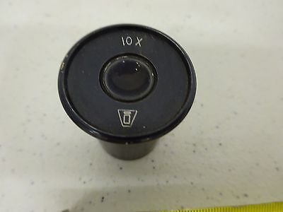 MICROSCOPE PART VICKERS ENGLAND UK EYEPIECE OCULAR 10X OPTICS AS IS BIN#C4-E-05