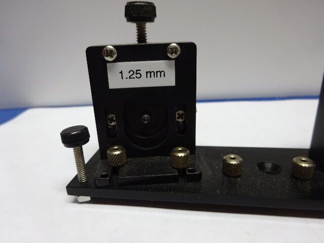 OPTICAL FIBER OPTICS FIXTURE RETICLE OPENING OPTICS AS IS #84-35