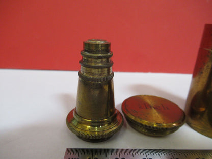 ANTIQUE  SEIBERT GERMANY 1/6 OBJECTIVE MICROSCOPE PART AS PICTURED G4-A-114