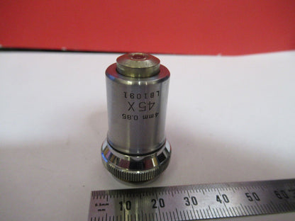 BAUSCH LOMB OBJECTIVE 45X 4mm LENS OPTICS MICROSCOPE PART AS PICTURED S9-A-12