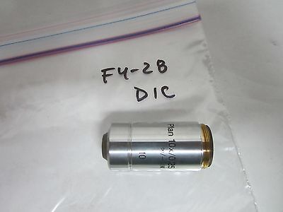 MICROSCOPE REICHERT JUNG OBJECTIVE 10X DIC INFINITY OPTICS BIN#F4-28