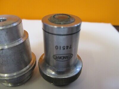 LOT LENSES OBJECTIVE OPTICS MICROSCOPE PART AS PICTURED &1E-C-94