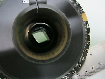 OPTICAL GAERTNER POLARIZER PRISM ROTABLE NORTHROP AS IS OPTICS BIN#65-06