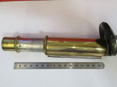 ANTIQUE BRASS BAUSCH LOMB TUBUS + NOSEPIECE MICROSCOPE PART AS PICTURED F6-B-106