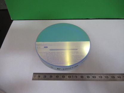 OPTICAL FLAT FUSED SILICA COATED LASER OPTICS AS PICTURED &R7-B-08x