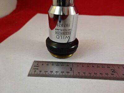 MICROSCOPE PART WILD SWISS OBJECTIVE LENS 40X OPTICS AS IS B#D2-B-15