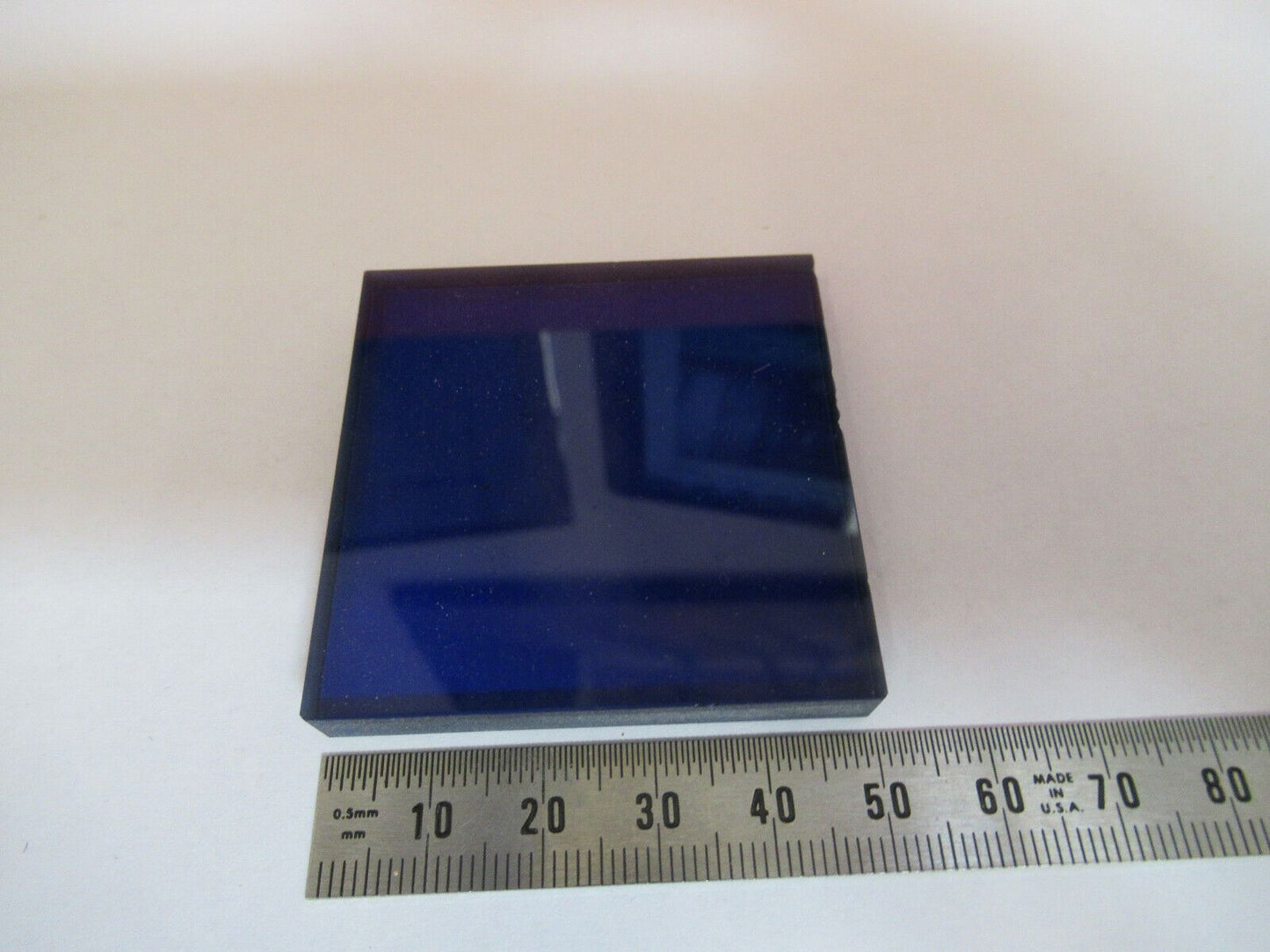 OPTICAL FILTER THICK BLUE GLASS PRO OPTICS AS PICTURED &3-DT-A8