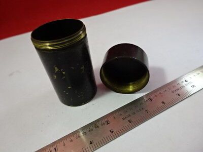 FOR PARTS EMPTY CONTAINER OBJECTIVE BAUSCH LOMB OPTICS MICROSCOPE PART &92-18