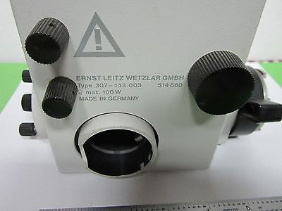 MICROSCOPE ILLUMINATOR LAMP HOUSING ORTHOPLAN LEITZ WETZLAR GERMANY BIN#47 iv