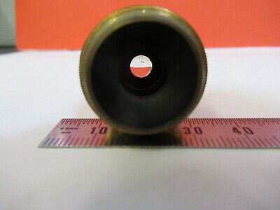 ANTIQUE BRASS BAUSCH LOMB OBJECTIVE 4mm MICROSCOPE PART AS PICTURED #F6-B-92