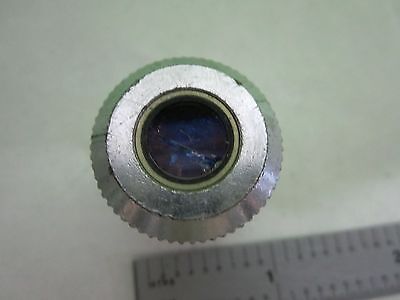 FOR PARTS MICROSCOPE OBJECTIVE LEITZ LL20X [cracked lens] AS IS OPTICS S9-32