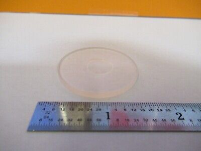 OPTICAL BK7 GLASSROUND PL-CC CENTRE LENS MIL-SPEC OPTICS AS PICTURED &27-B-20