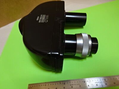 WILD HEERBRUGG SWISS M20 HEAD MICROSCOPE PART OPTICS AS IS &88-06