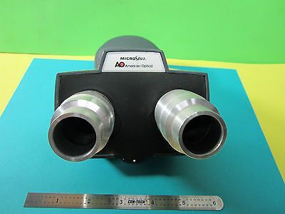 MICROSCOPE MICROSTAR BINOCULAR HEAD OPTICS AMERICAN REICHERT BIN#B3-02