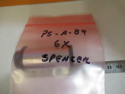 VINTAGE SPENCER EYEPIECE 6X OCULAR MICROSCOPE PART OPTICS AS PICTURED &P5-A-89