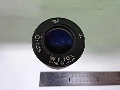 MICROSCOPE PART EYEPIECE OCULAR NSK WF 10X CROSS JAPAN OPTICS AS IS B#AC-F-02