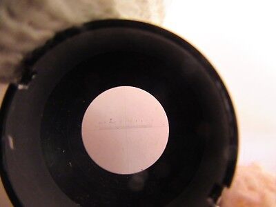 OPTICAL MOUNTED RETICLE MICROMETER MICROSCOPE PART AS PICTURED &39-A-56