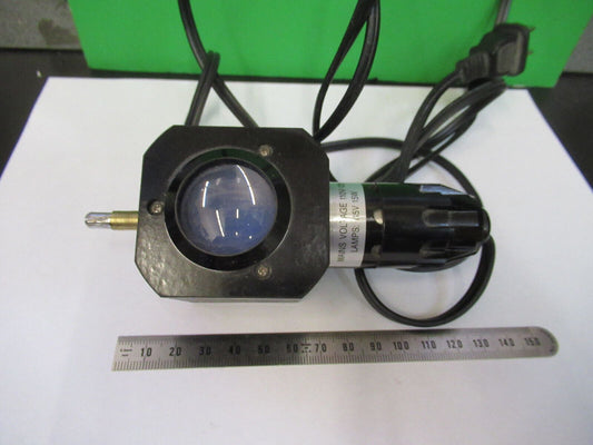 LAMP ASSEMBLY WORKS FINE for BAUSCH or  SPENCER MICROSCOPE AS PICTURED #R1-B-45