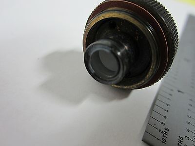 FOR PARTS MICROSCOPE OBJECTIVE ZEISS WINKEL 2.5X OPTICS AS IS BIN#Q3-13