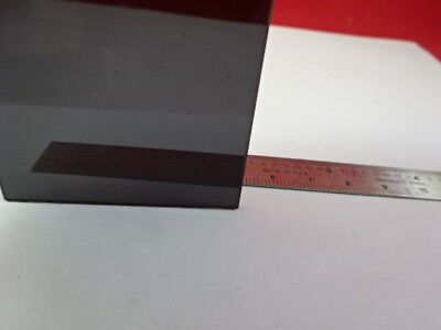 OPTICAL GLASS SQUARE DARK FILTER OPTICS AS IS #91-23