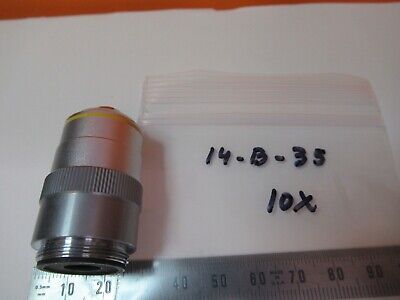 OBJECTIVE 10X MICROSCOPE OPTICS AS PICTURED &14-B-35