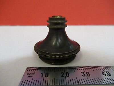 ANTIQUE BRASS NACHET OBJECTIVE FRANCE MICROSCOPE PART AS PICTURED &F6-B-17