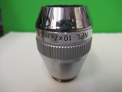 LEITZ WETZLAR ERGOLUX OBJECTIVE 10X DF NPL MICROSCOPE PART AS PICTURED &15-A-76