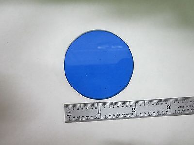 MICROSCOPE PART ZEISS GERMANY BLUE FILTER GLASS OPTICS AS IS BIN#V1-35