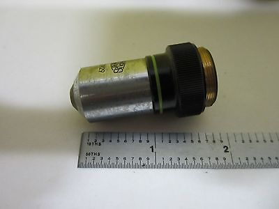 FOR PARTS MICROSCOPE OLYMPUS OBJECTIVE M40 40X OPTICS AS IS BN#T8-27