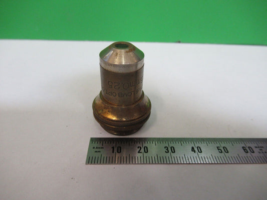 ANTIQUE BRASS BAUSCH LOMB  OBJECTIVE 10X MICROSCOPE PART AS PICTURED Z5-A-42