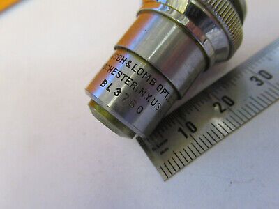 VINTAGE BAUSCH LOMB 10X OBJECTIVE OPTICS MICROSCOPE PART AS PICTURED P4-A-88