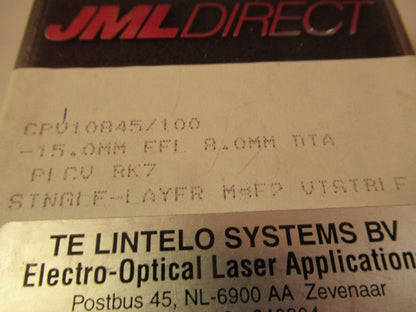 OPTICAL MOUNTED LENS COATED MgF2 LASER OPTICS AS PICTURED &FT-4-99