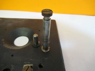 BAUSCH LOMB VINTAGE STAGE TABLE ANTIQUE MICROSCOPE PART AS PICTURED &P2-A-35