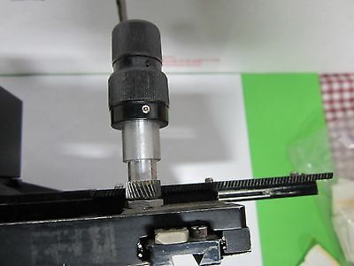 OLYMPUS STAGE TABLE MICROMETER BH-2 ?? MICROSCOPE PART OPTICS AS IS BIN#M2