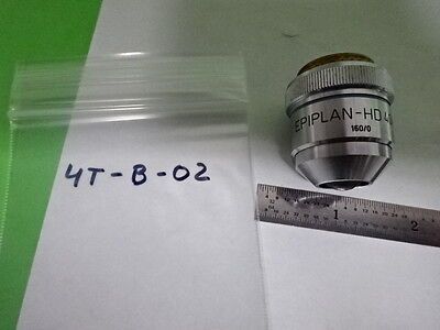 MICROSCOPE PART OBJECTIVE CARL ZEISS GERMANY EPIPLAN HD 40X OPTICS AS IS 4T-B-02