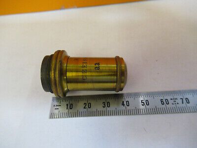 CARL ZEISS aa GERMANY OBJECTIVE OPTICS LENS MICROSCOPE PART AS PICTURED &H1-B-16