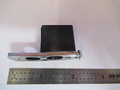 LEITZ GERMANY POL CRYSTAL POLARIZER SLIDE MICROSCOPE PART OPTICS AS PIC &85-B-24