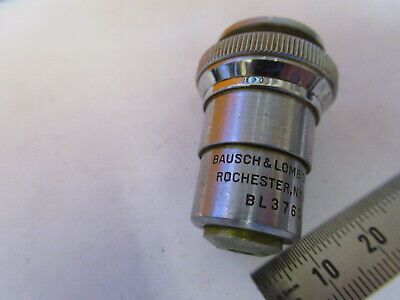 VINTAGE BAUSCH LOMB 10X OBJECTIVE OPTICS MICROSCOPE PART AS PICTURED P4-A-88