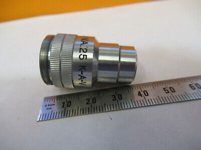 K-A-V JAPAN OBJECTIVE 10mm LENS OPTICS MICROSCOPE PART AS PICTURED #F9-A-42