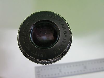 MICROSCOPE PART EYEPIECE LEITZ GERMANY 12.5X GF OPTICS AS IS BN#N3-D-18