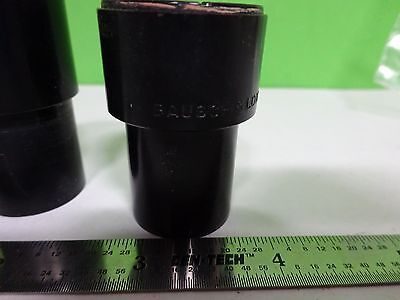 MICROSCOPE PART LOT 3 EA EYEPIECES [dirty] AO + BAUSCH  OPTICS AS IS BIN#W1-18