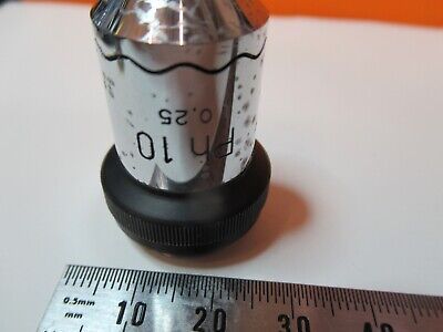 WILD HEERBRUGG SWISS PH 10X OBJECTIVE OPTICS MICROSCOPE PART AS PICTURED 14-B-81