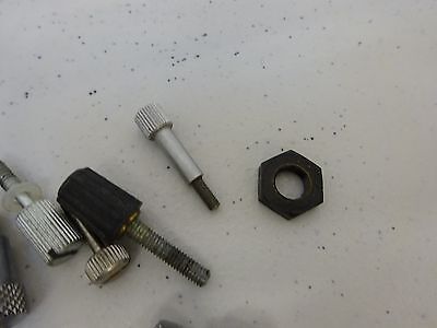 MICROSCOPE PARTS LOT SCREWS KNOBS ETC AS IS BIN#P4-B-49