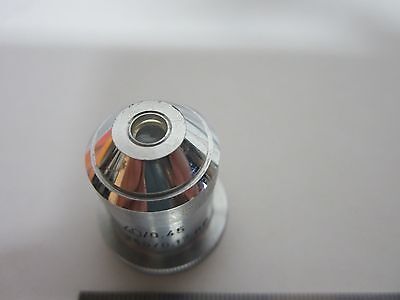 MICROSCOPE PART OBJECTIVE REICHERT AUSTRIA 40X OPTICS AS IS BIN#M7-R-04