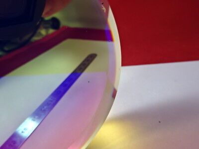 OPTICAL FLAT ZERODUR 3" DIA DICHROIC MIRROR [two pinholes] LASER OPTICS &6-A-40