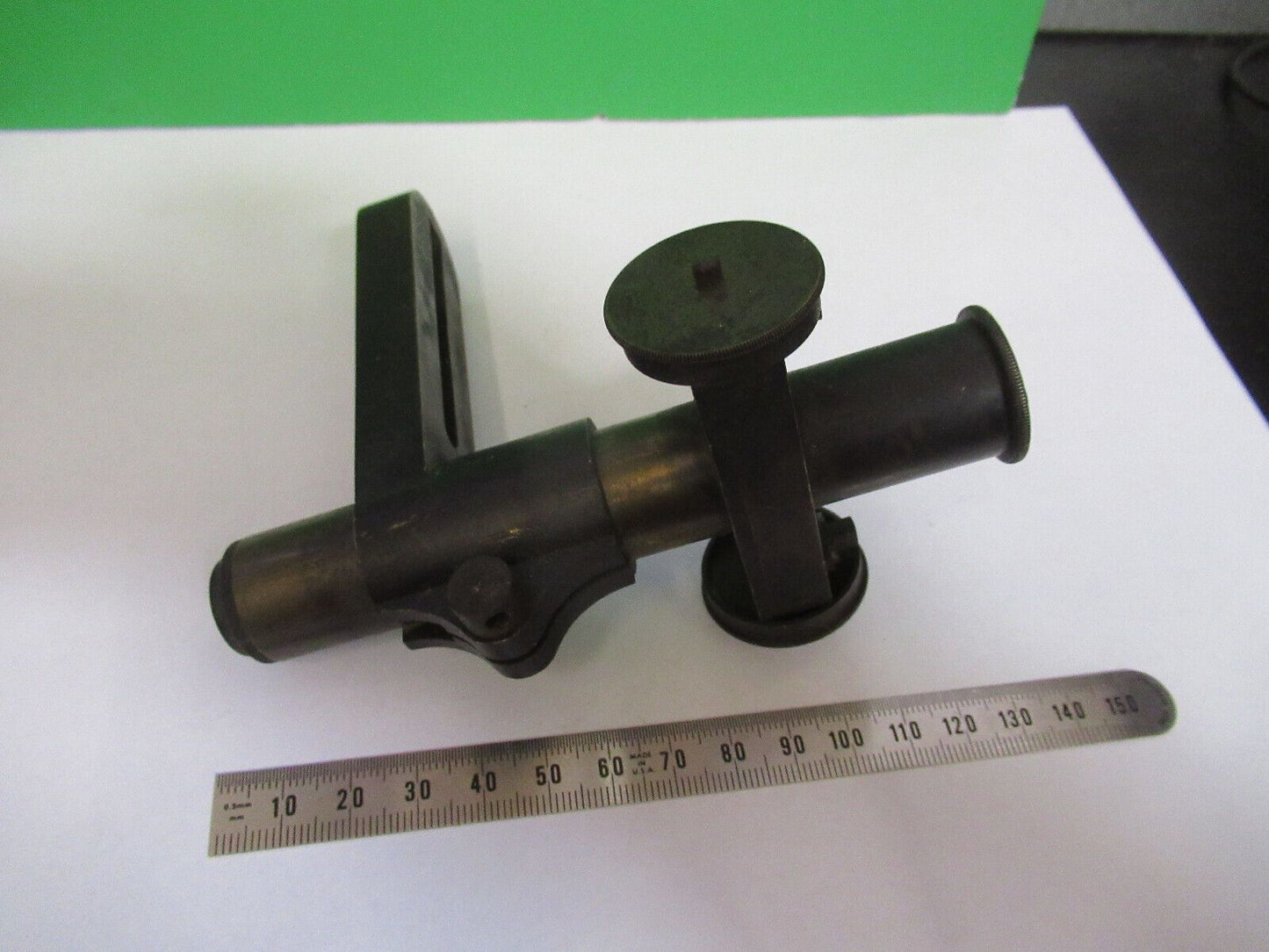 ANTIQUE BRASS TUBUS FRAME UNKNOWN COLLIMATOR SCOPE PART AS PICTURED Z6-A-18