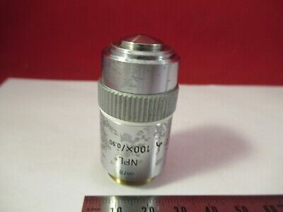 LEITZ OBJECTIVE 100X INFINITY NPL OPTICS MIKROSKOPTEIL WIE ABGEBILDET #10-B-25