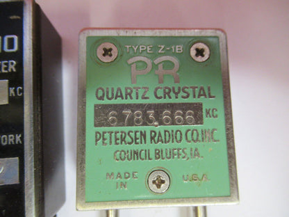 LINK PETERSON QUARTZ CRYSTAL ANTIQUE FREQUENCY CONTROL RADIO AS PICTURED Q2-97