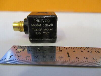 ENDEVCO 63B-10 TRIAXIAL ACCELEROMETER VIBRATION SENSOR AS PICTURED &50-A-47